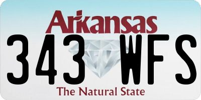 AR license plate 343WFS