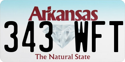 AR license plate 343WFT