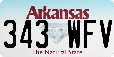 AR license plate 343WFV
