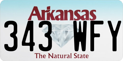 AR license plate 343WFY