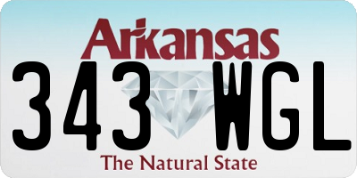 AR license plate 343WGL