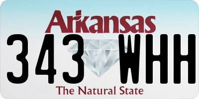 AR license plate 343WHH
