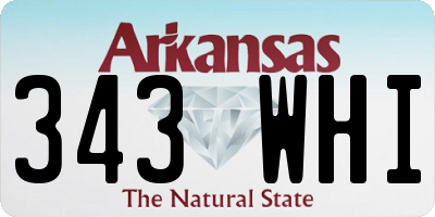 AR license plate 343WHI