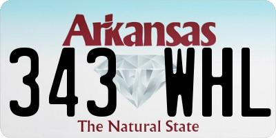 AR license plate 343WHL