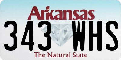 AR license plate 343WHS