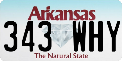 AR license plate 343WHY