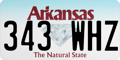AR license plate 343WHZ