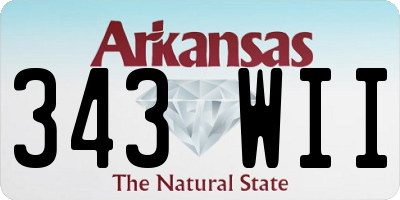 AR license plate 343WII