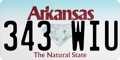 AR license plate 343WIU