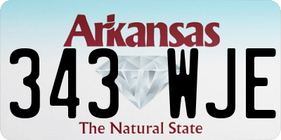 AR license plate 343WJE