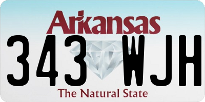 AR license plate 343WJH