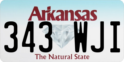 AR license plate 343WJI