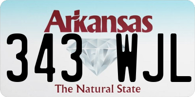 AR license plate 343WJL