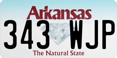 AR license plate 343WJP