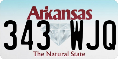 AR license plate 343WJQ