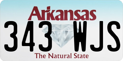 AR license plate 343WJS