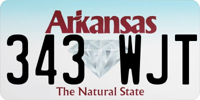 AR license plate 343WJT