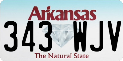 AR license plate 343WJV