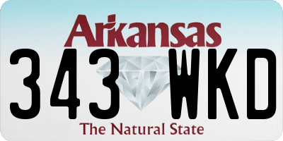 AR license plate 343WKD