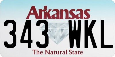 AR license plate 343WKL