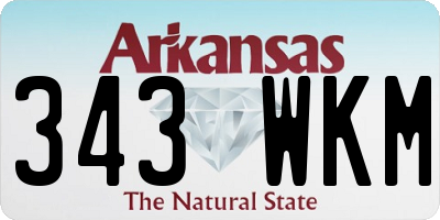 AR license plate 343WKM