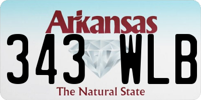 AR license plate 343WLB