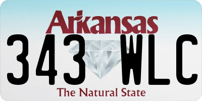 AR license plate 343WLC
