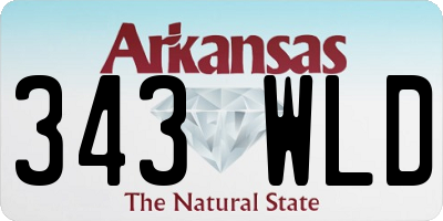 AR license plate 343WLD