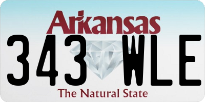 AR license plate 343WLE