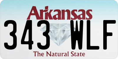 AR license plate 343WLF