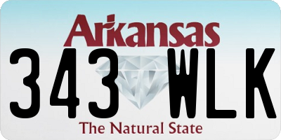 AR license plate 343WLK