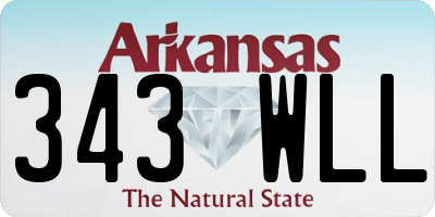 AR license plate 343WLL