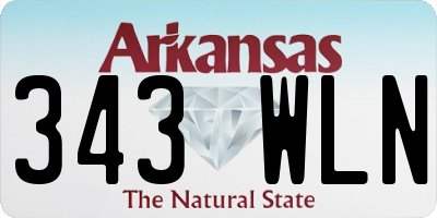 AR license plate 343WLN