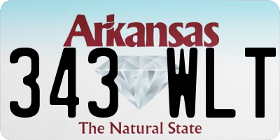 AR license plate 343WLT