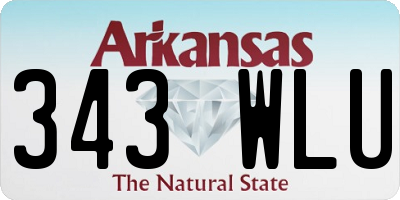 AR license plate 343WLU