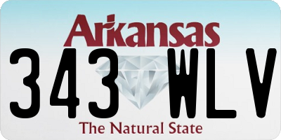 AR license plate 343WLV