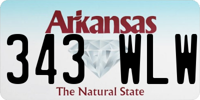 AR license plate 343WLW