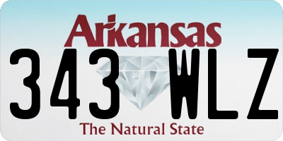 AR license plate 343WLZ