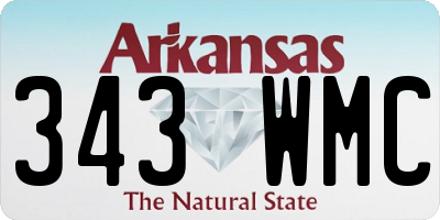 AR license plate 343WMC
