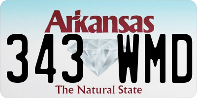 AR license plate 343WMD