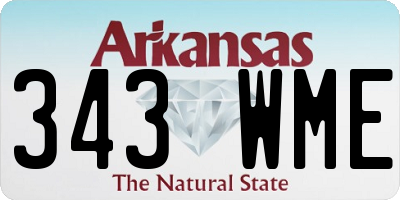 AR license plate 343WME