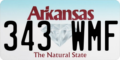 AR license plate 343WMF