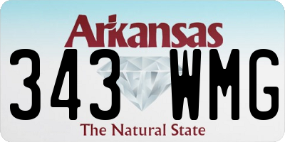 AR license plate 343WMG