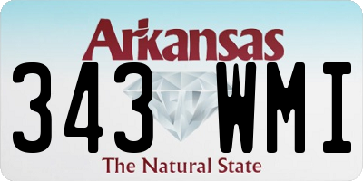 AR license plate 343WMI