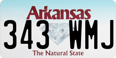 AR license plate 343WMJ