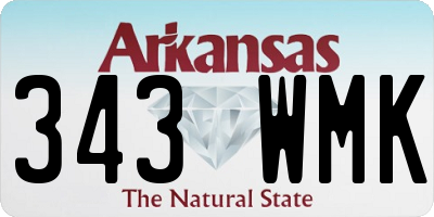 AR license plate 343WMK