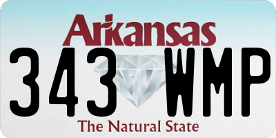 AR license plate 343WMP