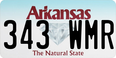 AR license plate 343WMR