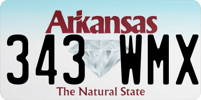 AR license plate 343WMX