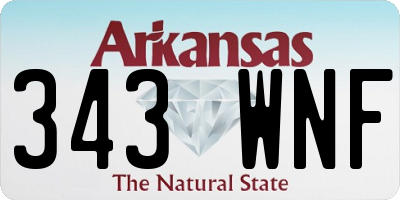 AR license plate 343WNF